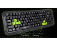 Esperanza Gaming Usb Aspis Zielona EGK102G - 1379166 - zdjęcie 2